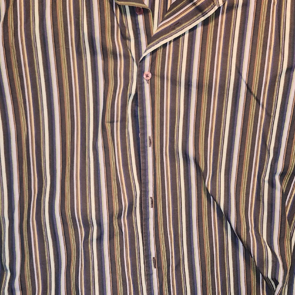 INC Striped Men's Dress Shirt Size XL- Multicolor Great Condition